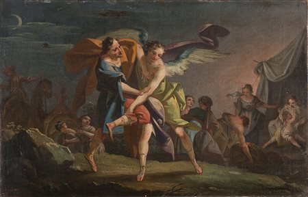 Scuola dell'Italia settentrionale del secolo XVIIILotta di Giacobbe e...