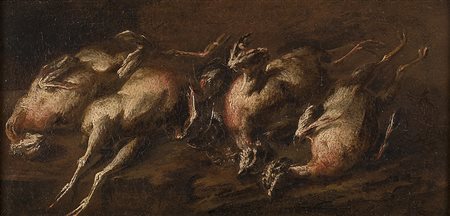 Scuola napoletana del secolo XVIINatura morta di volatiliOlio su tela cm...