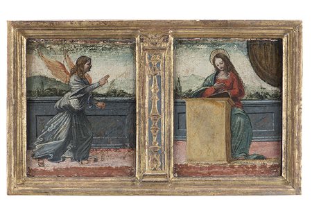 Scuola dell'Italia settentrionale del secolo XVIAnnunciazioneOlio su tavola...