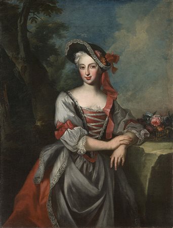 Scuola dell'Europa settentrionale del secolo XVIIIRitratto di gentildonna con...