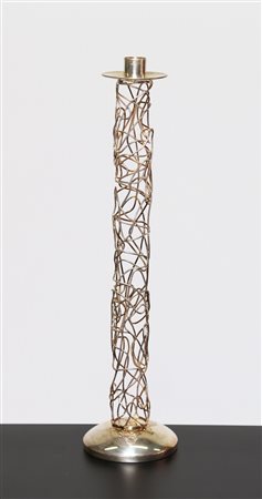 MUNARI CLETO Candelabro in argento, Groviglio, marchio e punzoni presenti...