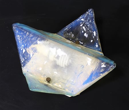 NASON CARLO (n. 1936) Lampada da parete/soffitto in vetro Murano e metallo,...