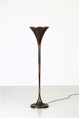 MANIFATTURA ITALIANA Lampada da terra in rame, Luminator anni 50 . -. Cm...