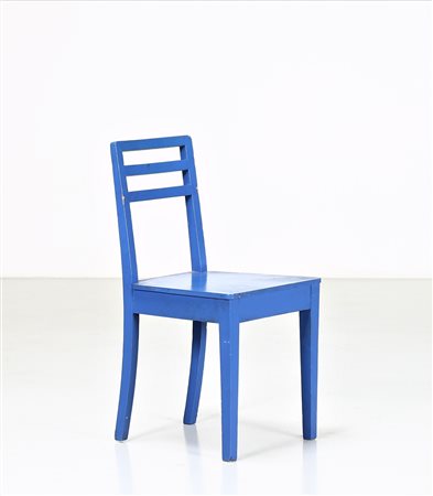 MANIFATTURA ITALIANA Sedia in legno laccato, anni 30. -. Cm 43,50 x 84,00 x...