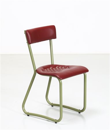 PONTI GIO' (1891 - 1979) Sedia in alluminio e sky, per Uffici Montecatini....