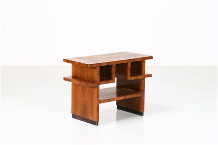 PONTI GIO' (1891 - 1979) Tavolino console in noce e radica, per Domus Nova...