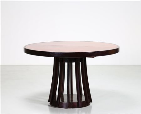MANGIAROTTI ANGELO (n. 1921) Tavolo tondo allungabile per Sorgente del Mobile...