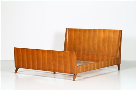 MANIFATTURA ITALIANA Letto, anni 50. -. Cm 170,00 x 100,00 x 203,00. ITALIAN...