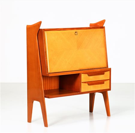 MANIFATTURA ITALIANA Mobile bar in mogano e frassino, anni 50. -. Cm 104,00 x...