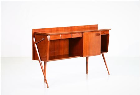 CAVATORTA SILVIO Consolle in mogano, anni 50. -. Cm 160,00 x 95,00 x 55,00....