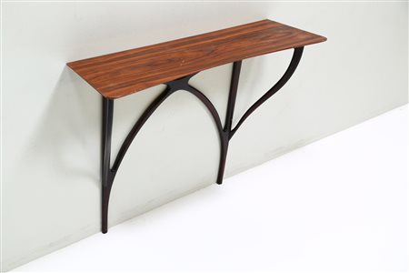 PARISI ICO (1916 - 1996) Attrib. Consolle in palissandro e mogano, anni 50....