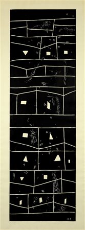 PALADINO MIMMO (n. 1948) Suite Atlantico II - Rectangular Grid with Figures....