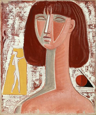 TOZZI MARIO (1895 - 1979) La Capellona. 1968. Olio su tela . Cm 46,00 x...