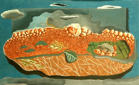 FILLIA (LUIGI COLOMBO) (1904 - 1936) Piemonte per l'Africa. 1935. Tempera su...
