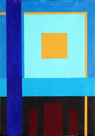 REGGIANI MAURO (1897 - 1980) Composizione n. 11. Olio su tela . Cm 35,00 x...