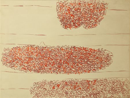 SANFILIPPO ANTONIO (1923 - 1980) Senza titolo. 1963. Tempera su tela. Cm...