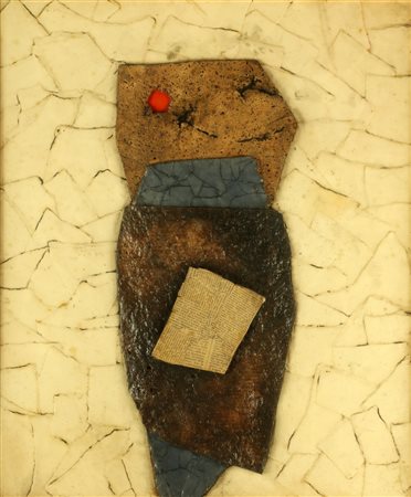 CRIPPA ROBERTO GAETANO (1921 - 1972) Execution. 1966. Olio, collage e sughero...