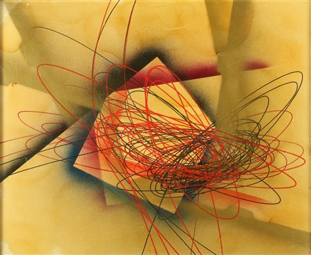 CRIPPA ROBERTO GAETANO (1921 - 1972) Spirale. 1951. Olio su tela . Cm 60,00 x...