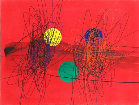 CRIPPA ROBERTO GAETANO (1921 - 1972) Spirale. 1951. Olio su tela . Cm 80,00 x...