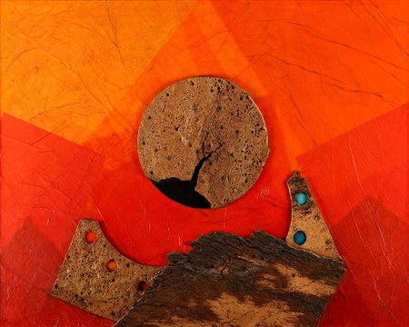 CRIPPA ROBERTO GAETANO (1921 - 1972) Senza titolo. 1970. Sughero e t/m su...