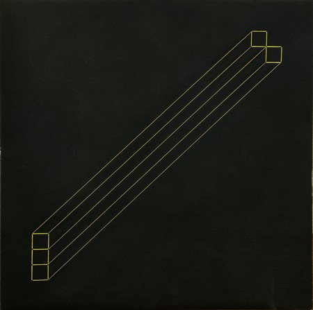 LANDI EDOARDO (n. 1937) Bistruttura prospettica 23. 1979. Tecnica mista su...