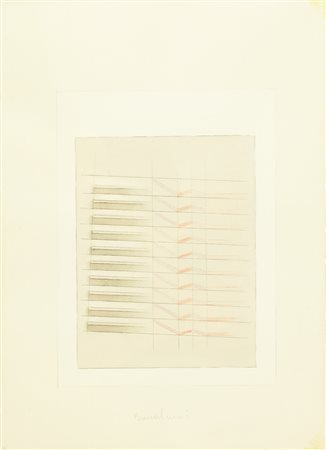 BONALUMI AGOSTINO (1935 - 2013) Progetto. 1997. Acquarello su carta. Cm 25,00...