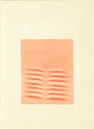BONALUMI AGOSTINO (1935 - 2013) Progetto. 1997. Acquarello su carta. Cm 25,00...