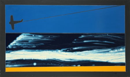 ANGELI FRANCO (1935 - 1988) G. Cromo. Smalto su tela. Cm 120,00 x 70,00. Al...