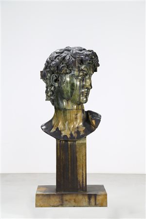 ARMAN FERNANDEZ (1928 - 2005) Tete de mars sur charnieres. 1998. Bronzo. Cm...