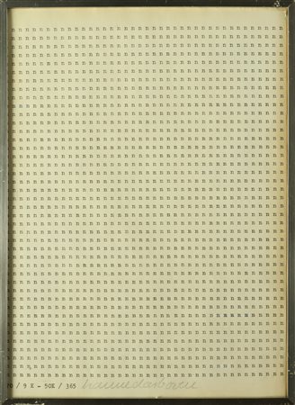 DARBOVEN HANNE (1941 - 2009) Senza titolo. Tecnica mista su carta. Cm 21,00 x...