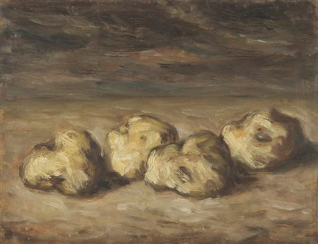 FIORENZO TOMEA (1910-1960) Funghiolio su tavola cm 16x20,5firmato in basso a...