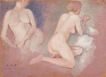 LEONETTA CECCHI PIERACCINI (1882-1977) Studio di nudo (probabilmente...