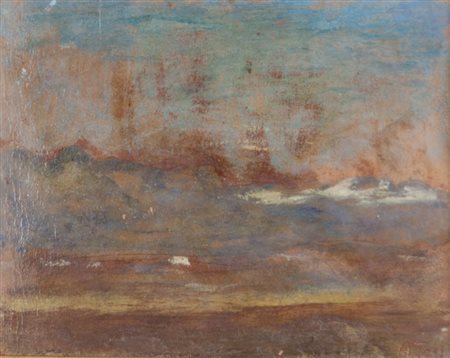 ARTURO TOSI (1871-1956) Impressione (primi anni Dieci)olio su cartone cm...