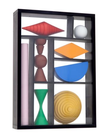 LUCIO DEL PEZZO (1933-) Senza titoloassemblaggio di legni colorati cm...