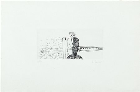 ENZO CUCCHI (1949-) Lotto di due opereLot of two worksSenza titoloacqueforti...