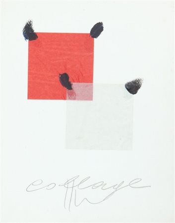 ALDO MONDINO (1938-2005) Collagecollage su carta cm 30x23,5firmato e titolato...