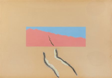 FRANCO GUERZONI (1948-) Rilievo per l'ombra di un Turcato 1970tecnica mista...