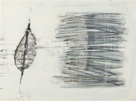 CLAUDIO CINTOLI (1935-1978) Senza titolo 1959tecnica mista su carta cm...