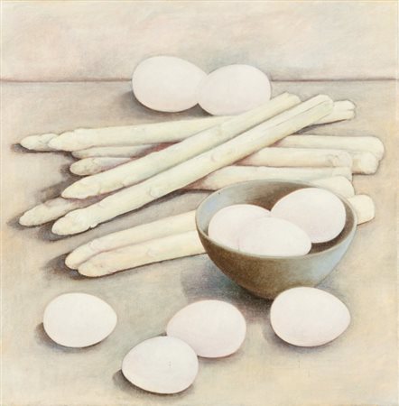 DALESSI GIOVANNI (1964-) Natura morta 2004olio su tela cm 50x50firmato e...