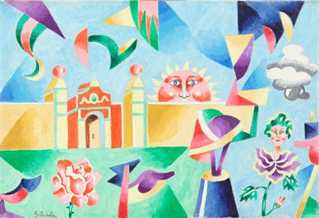 GABRIELE TUROLA (1945-) Senza titolotempera su carta cm 20x30firmato in basso...