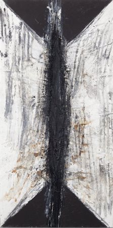 SERGIO RAGALZI (1951-) Senza titolo 1990acrilico e stoffa su tela cm...