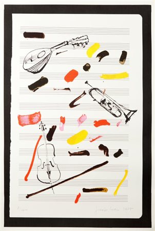 GIUSEPPE CHIARI (1926-2007) Senza titolo serigrafia cm 155x104esemplare...