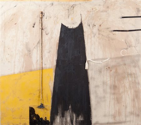 GIORGIO CATTANI (1949-) Senza titolotecnica mista su tela cm 180x200firmato...