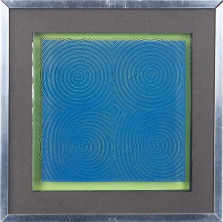 ALBERTO BIASI (1937-) Dinamica visiva 1971serigrafia e plastica cm...