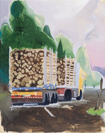 CERUTTI MANUELE (1976-) Portatori d'assenza 2007olio su tela cm 90x71firmato,...