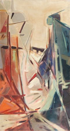 DE TOMI ENRICO (-) Astrazione (probabilmente 1950)olio su tela cm...