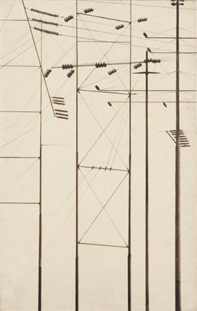 GIUSEPPE SALVATORI (1955-) Senza titolo 1984tecnica mista su tela cm...