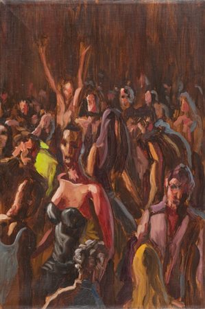 ALESSANDRO BAZAN (1966-) Carmela 1997olio su tela cm 60x40firmato, datato e...