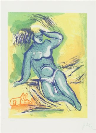 SANDRO CHIA (1946-) Lotto di 4 opereLot of four works Senza titoloserigrafia...