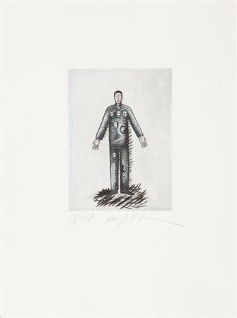 MIMMO PALADINO (1948-) Lotto di due opereLot of two worksSenza...